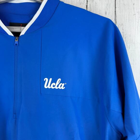 Jordan Blue UCLA Bruins Coach Half-Zip 1/2 Zip Jacket Pullover Size XXL 2XL - Picture 6 of 16
